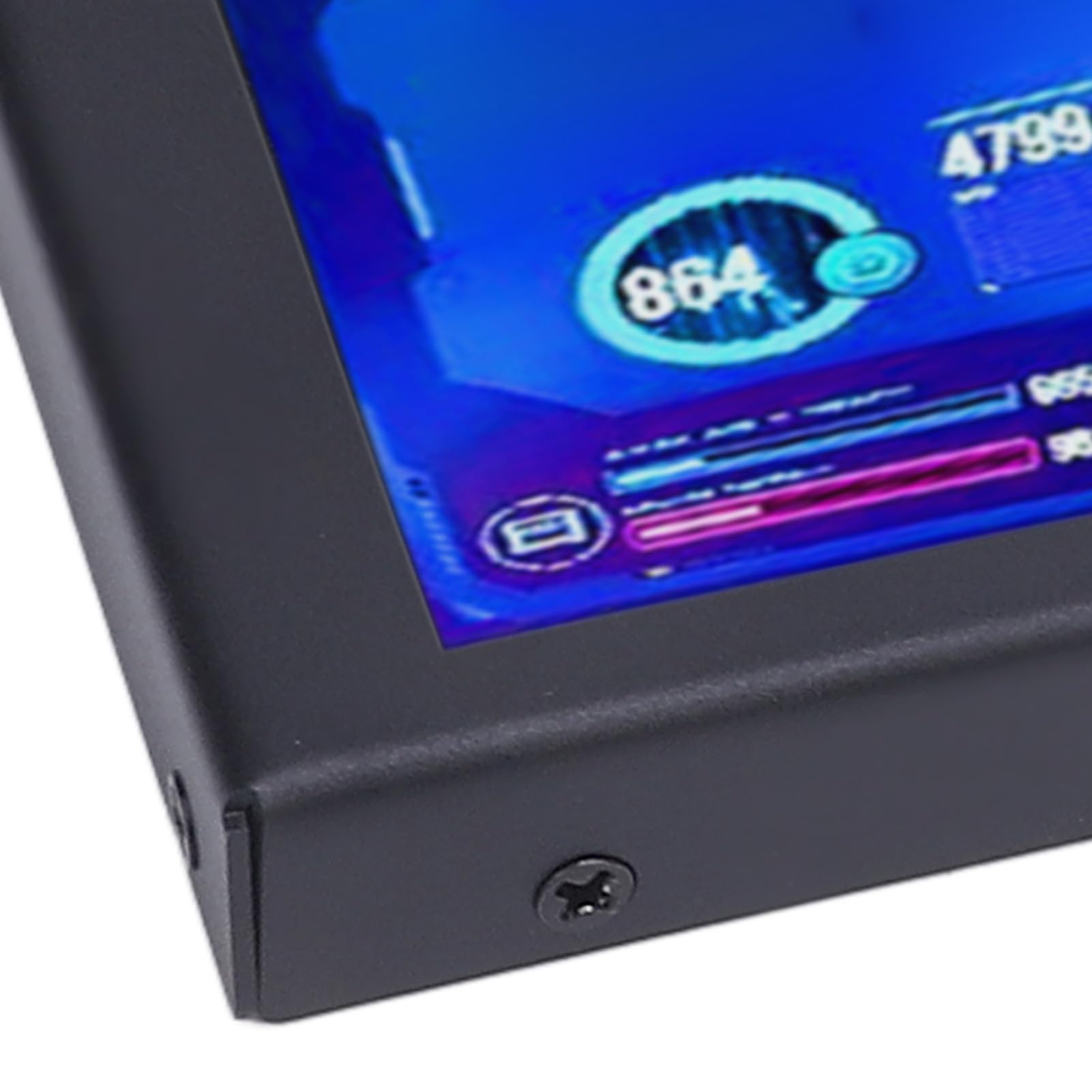 SENECESLI 8,8 Zoll Computertemperaturmonitor, PC Sensor Panel Display mit Landschaft und Porträtumschaltung, 170 ° Anzeigewinkel