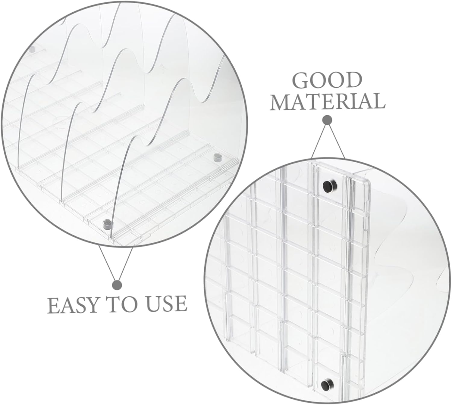 Garneck Acrylic Shelf Dividers for Closet Organization Closet Dividers for Shelving Versatile Purse Storage for Bedroom Kitchen and Office