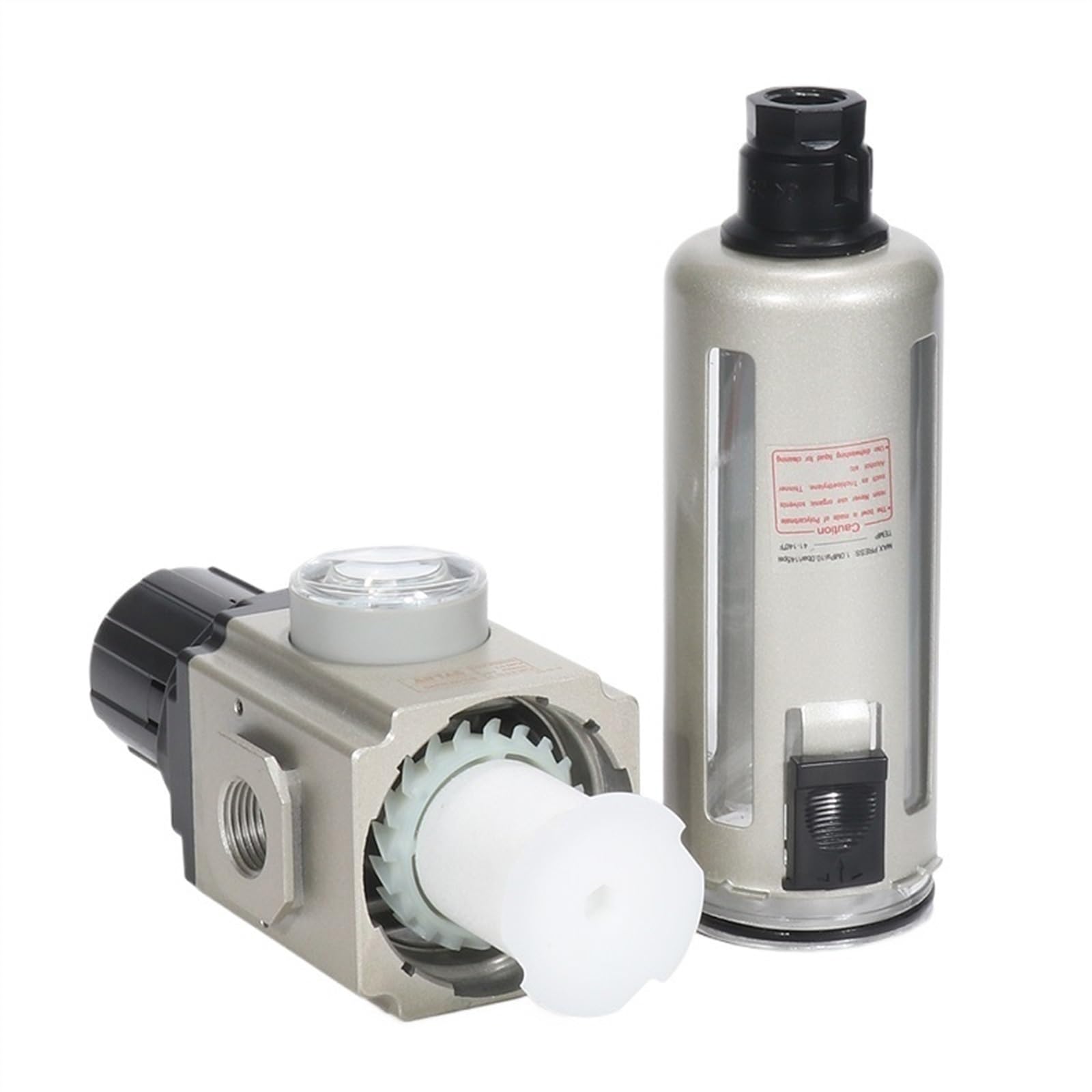 GAFR20006/300-08S/400-10/15 600-25 Filtro regulador de presión del filtro de aire del procesador de fuente de aire (Size : GAFR20008S)
