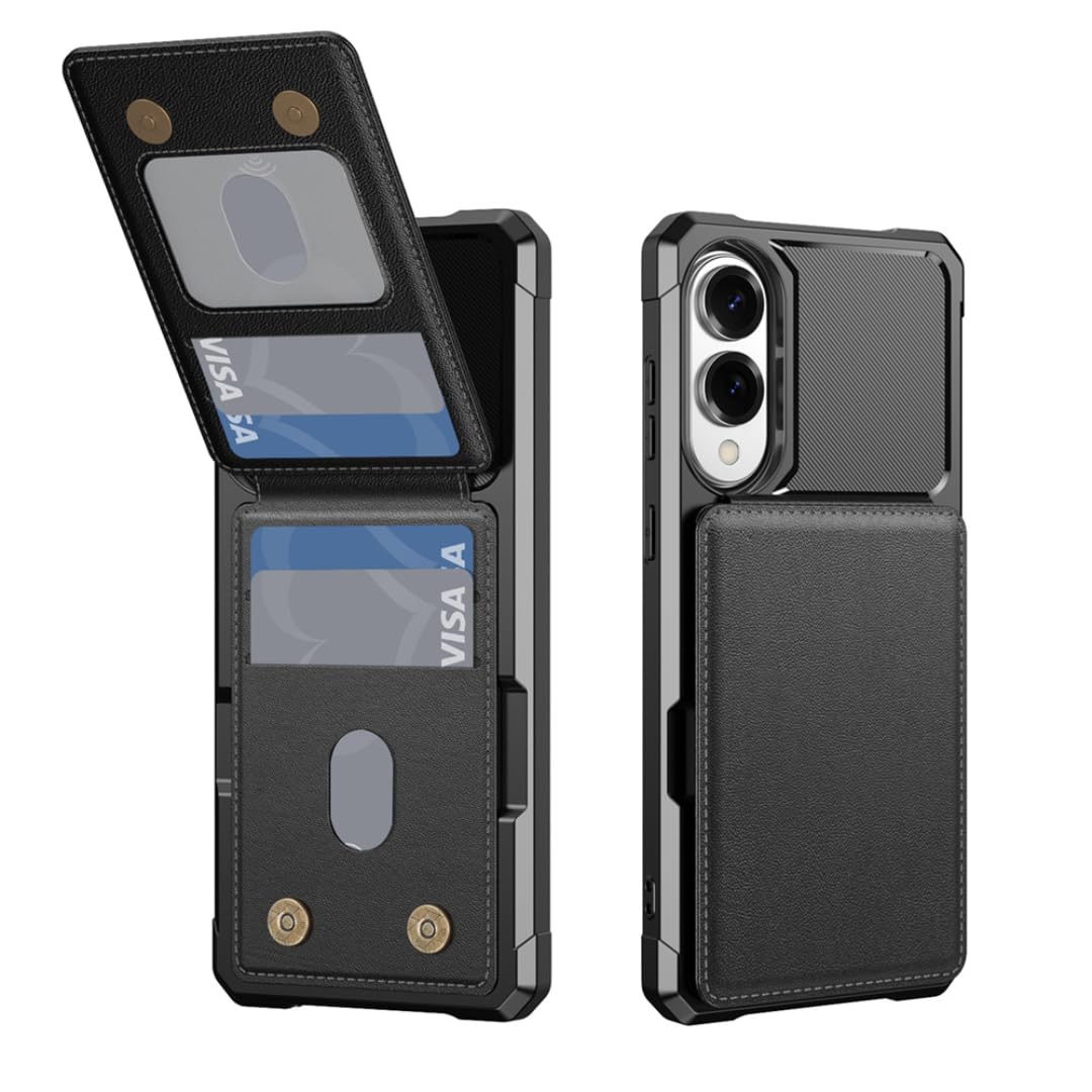 Étui portefeuille avec porte-cartes pour Galaxy A25 5G noir housse clapet rabat simili cuir - 8