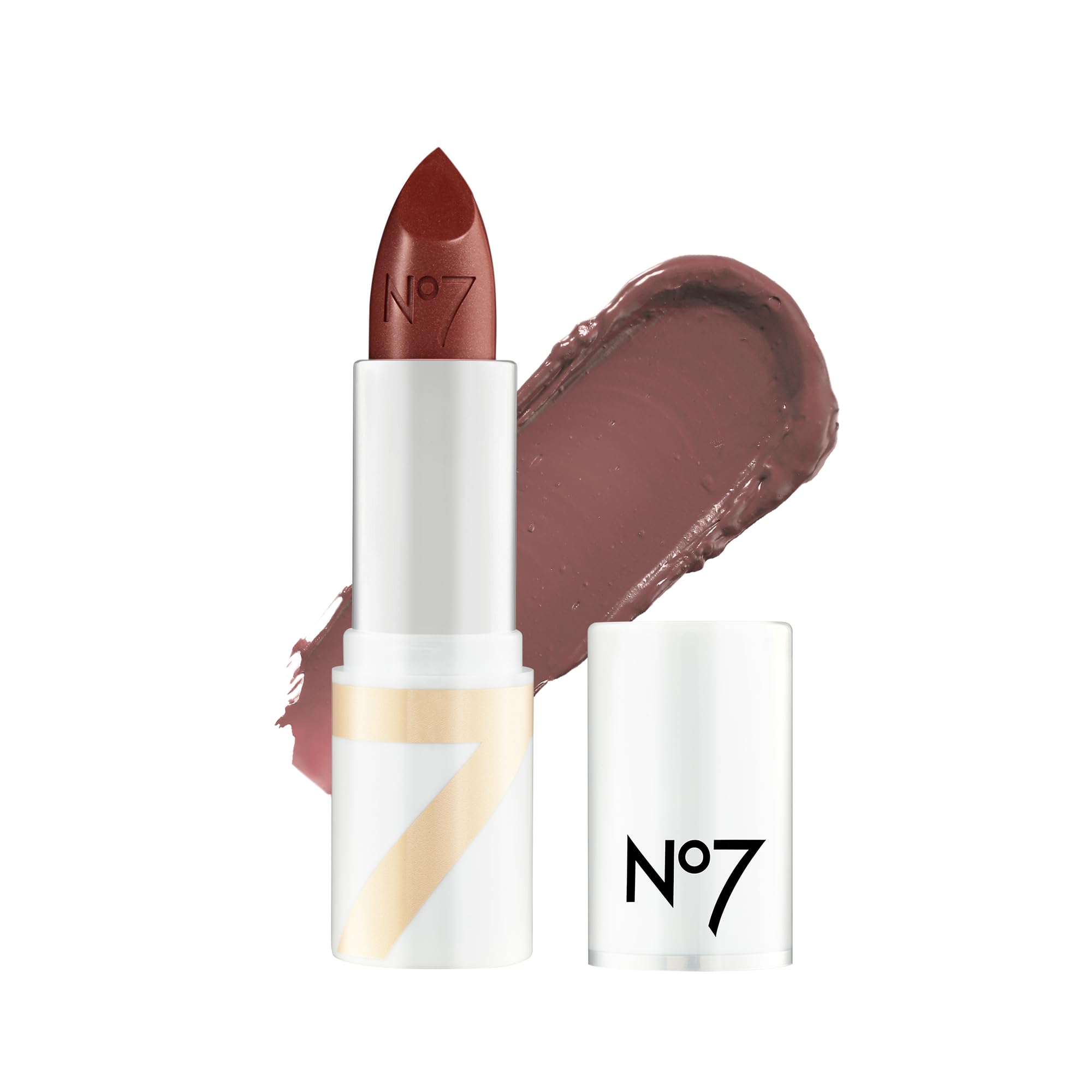 No7 Age Defying Lipstick - Highland Mist - Anti Aging Makeup for Women - Hydrating Pink Lipstick with Hyaluronic Acid for Plumper, Smoother, Younger Looking Lips Over Time (3.5g)