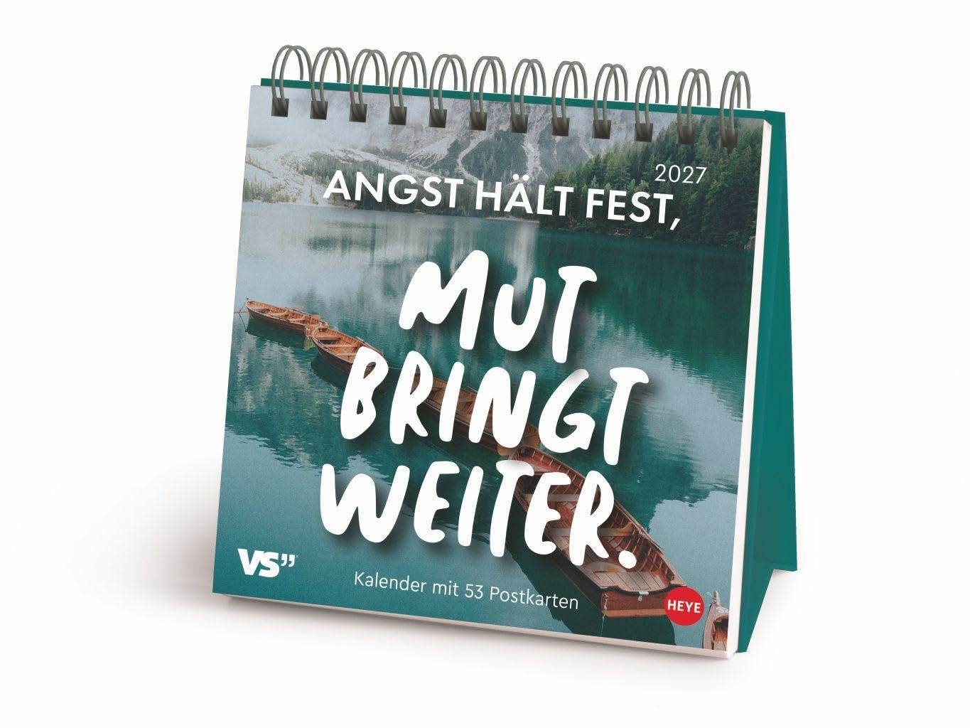 Visual Statements Premium-Postkartenkalender 2027: Woche für Woche motivierende Weisheiten und kluge Zitate zum Sammeln und Verschicken. Wochenkalender in modernem Typo Art-Design