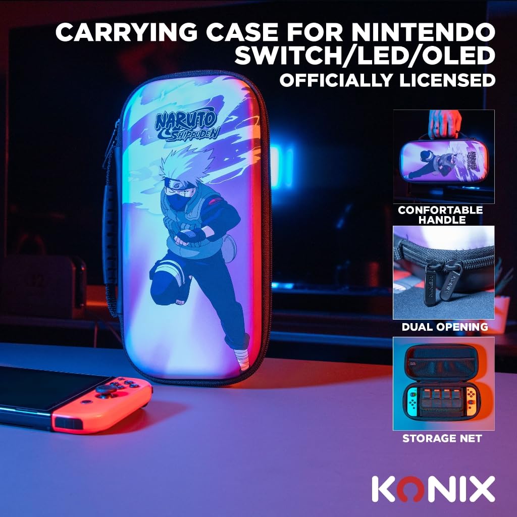 Konix My Hero Academia Funda de protección y Transporte para Nintendo Switch, Switch Lite y Switch OLED - 8 Juegos - Diseño My Hero Academia - Negro — view 43