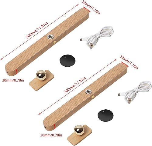 Miniatura 9 de Luz magnética giratoria de 360, funciona con pilas, recargable por USB, regulable, luz nocturna LED para luz de lectura, luz de maquillaje e