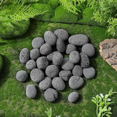 Roleader Natural Small Sauna Rocks 2-3cm Heating Stones 1kg Pack for Steam Room Fire Pit Indoor Outdoor Use - 4