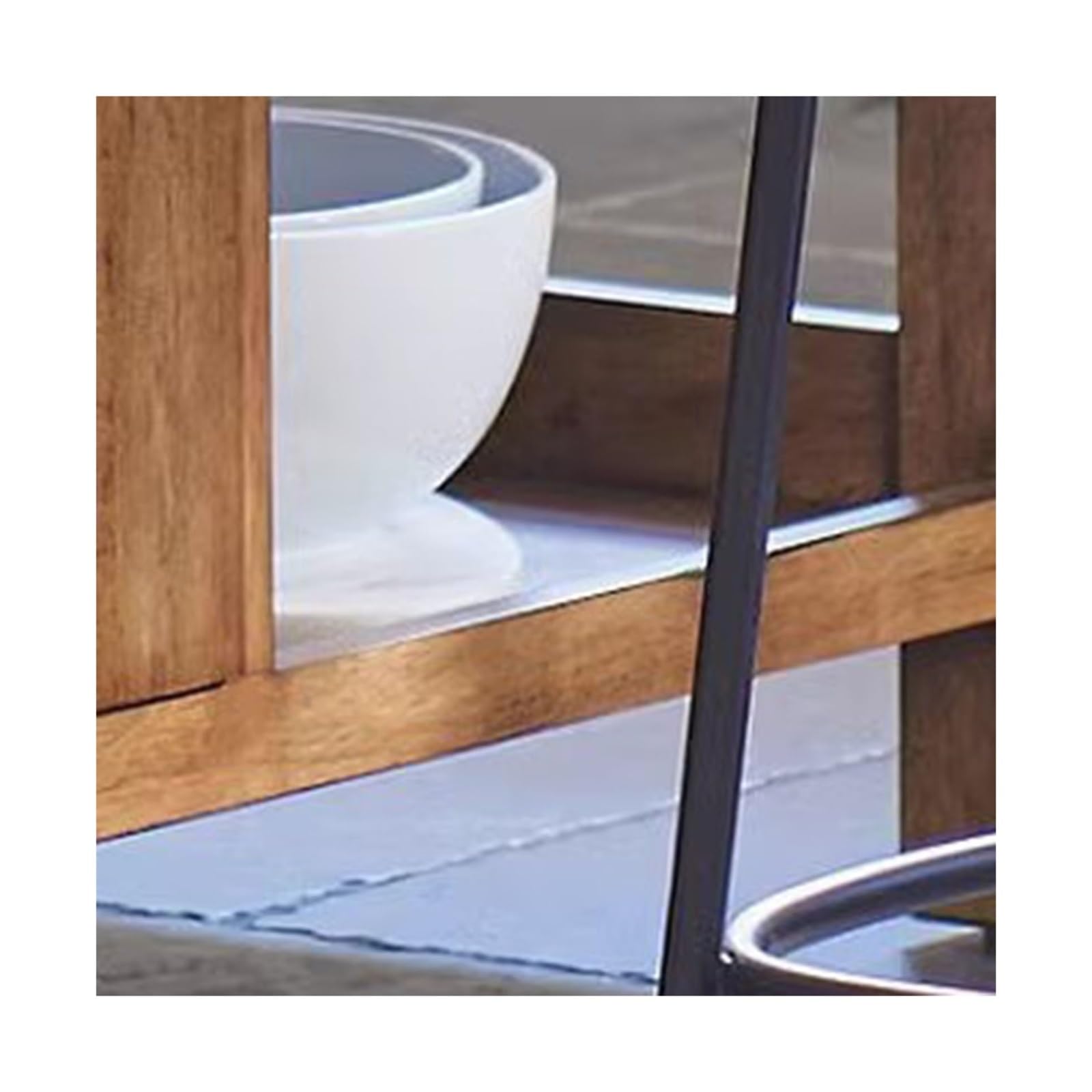 Mueble aparador Mesa de Isla Cocina, Mesa móvil, Armario Retro Abierto, y aparador Mesa de Centro Consola