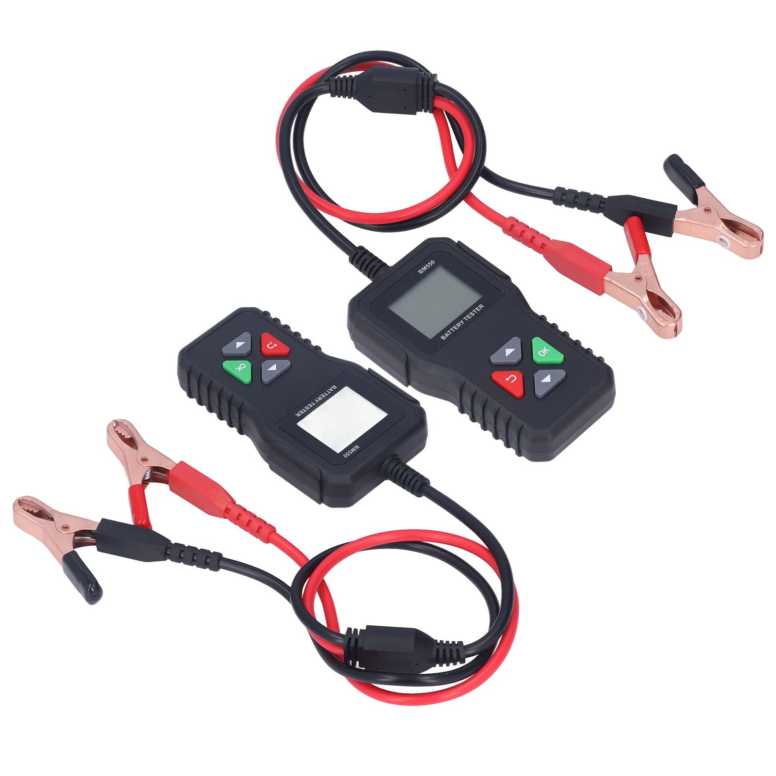 BM550 Tester akumulatorów 3 w 1 do systemów 6 V 12 V 24 V — analizator akumulatorów samochodowych i narzędzie diagnostyczne do motocykli, kosiarek i urządzeń przemysłowych —