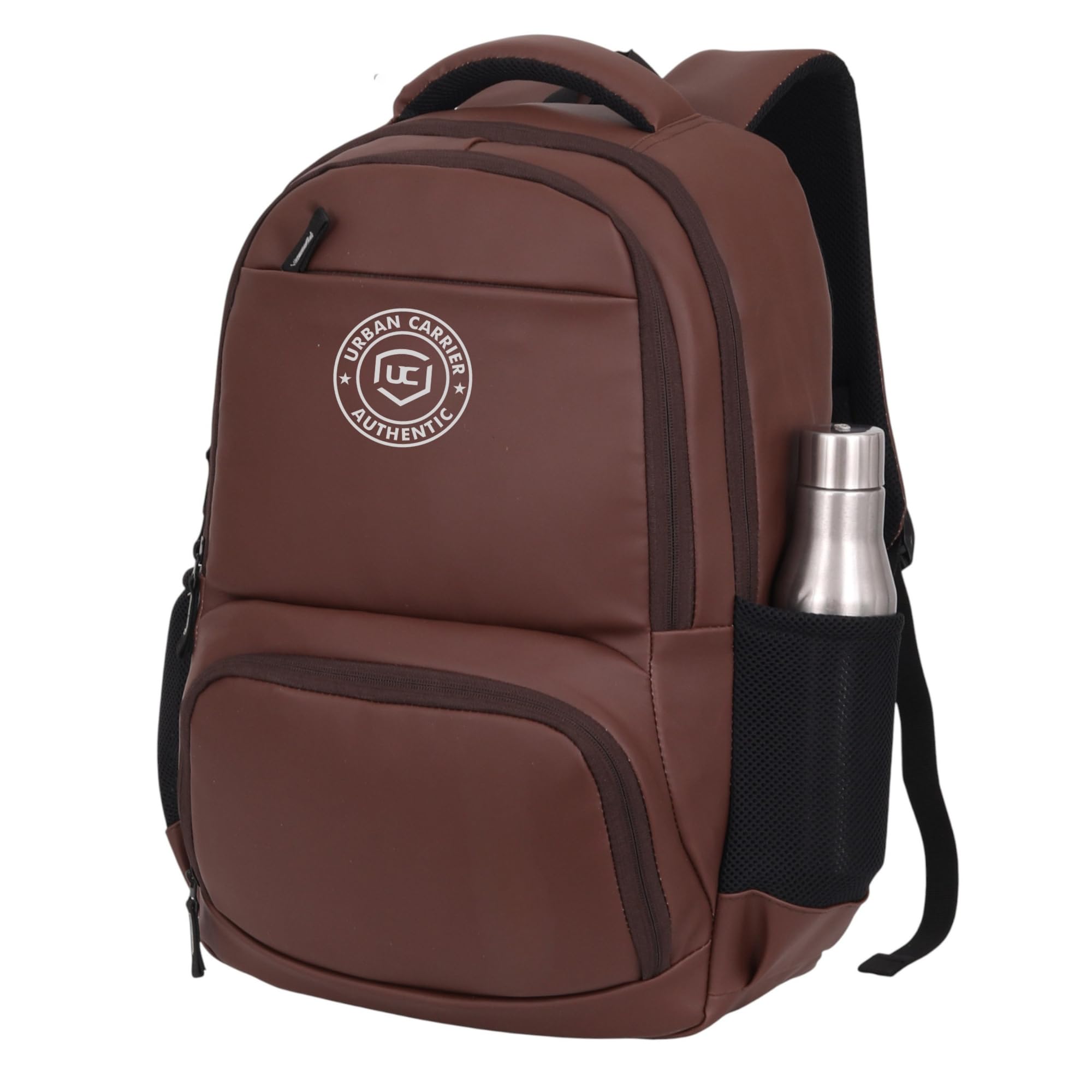 Large 45 Liters Medium Faux Leather Backpack for school and colleges laptop bag luggage bag travel bag Unisex office bag for men Waterproof stylish backpack for men-image-36