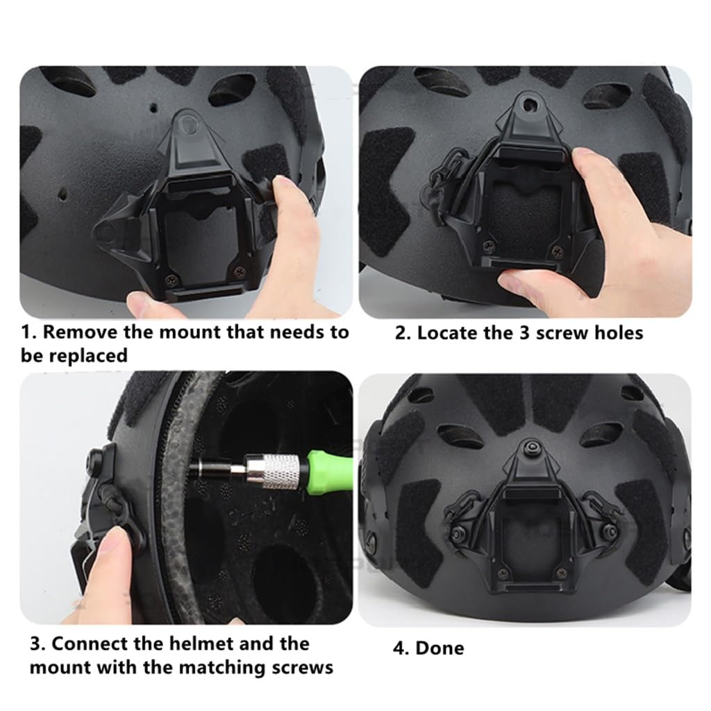 TS TAC-SKY Convient À Tous Les Casques Fast Écran Balistique Modulaire en Aluminium Support NVG pour Casques Tactiques Fast Accessoires De Paintball