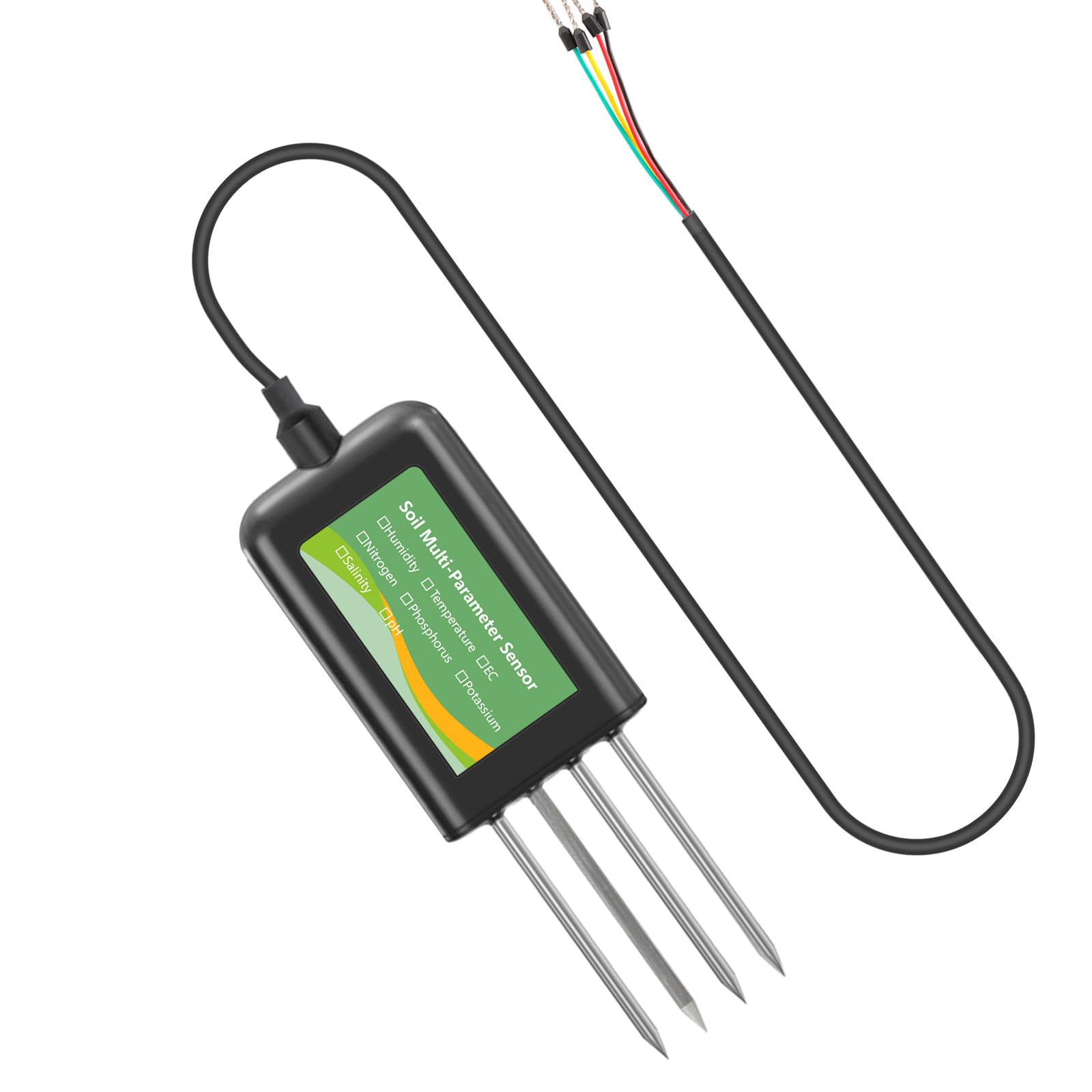 Détecteur d'eau de sol/température 8 fonctions avec sondes et interfaces informatiques pour horticulture/environnement Humidimètre pour plante