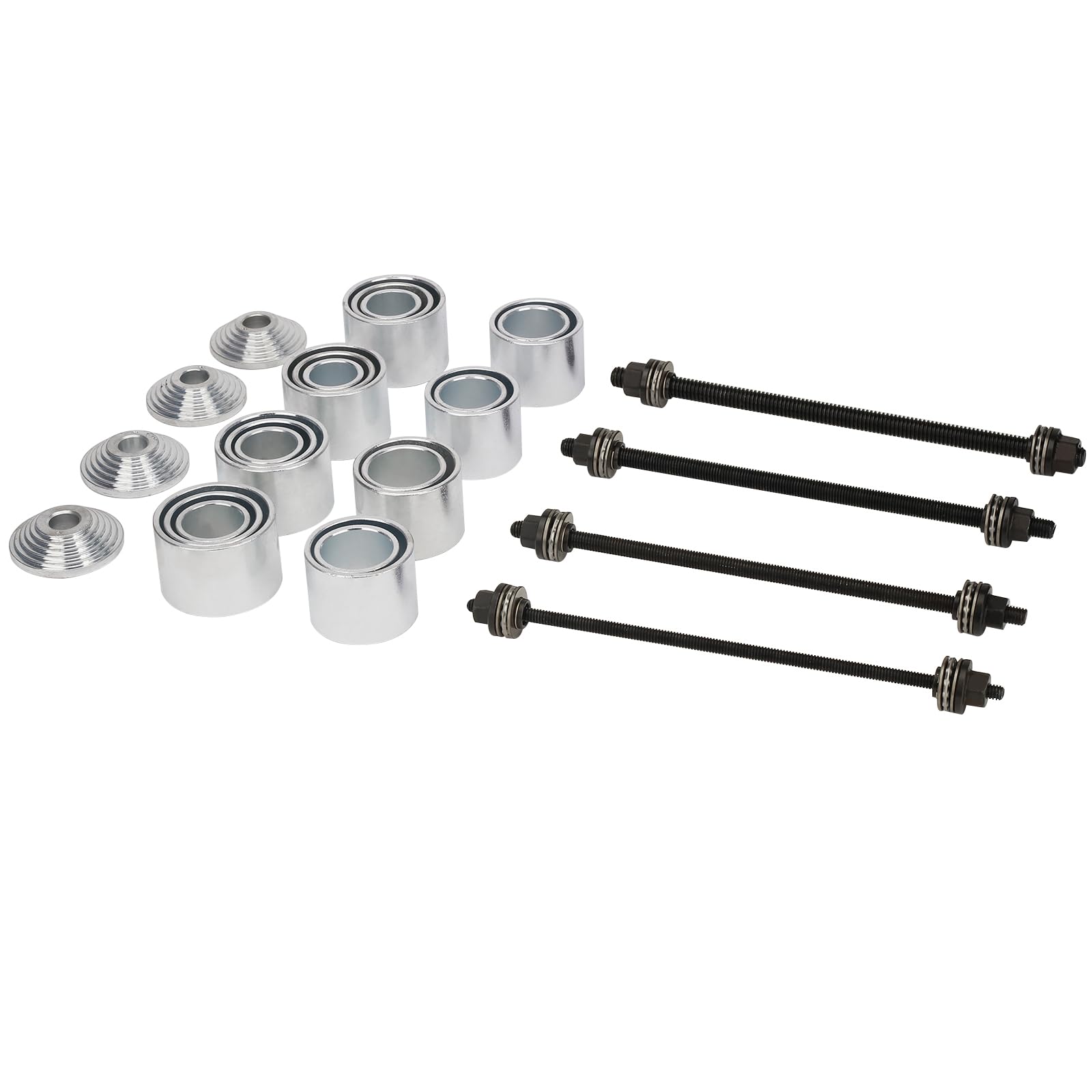 BOOMSTART Juego de rodamientos silenciosos de 28 piezas, prensa de rodamientos de rueda, kit de herramientas de bujes extractores con caja de almacenamiento, extractor, instalador para coche, camión y