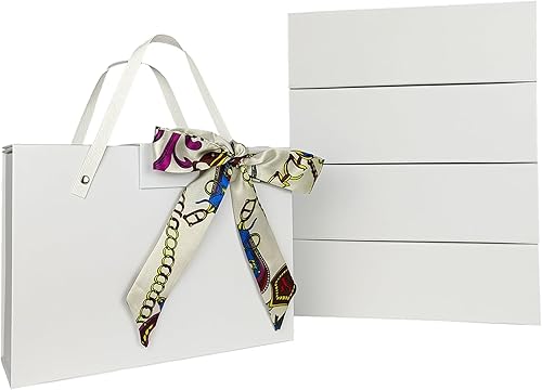 Miniatura 11 de Joyscoop Caja de Regalo Dorada - Paquete de 5 Cajas de Regalo de 11 x 7.6 x 3.5 Pulgadas con Tapas, Cajas de Regalo para Regalos, Propuesta de Dama