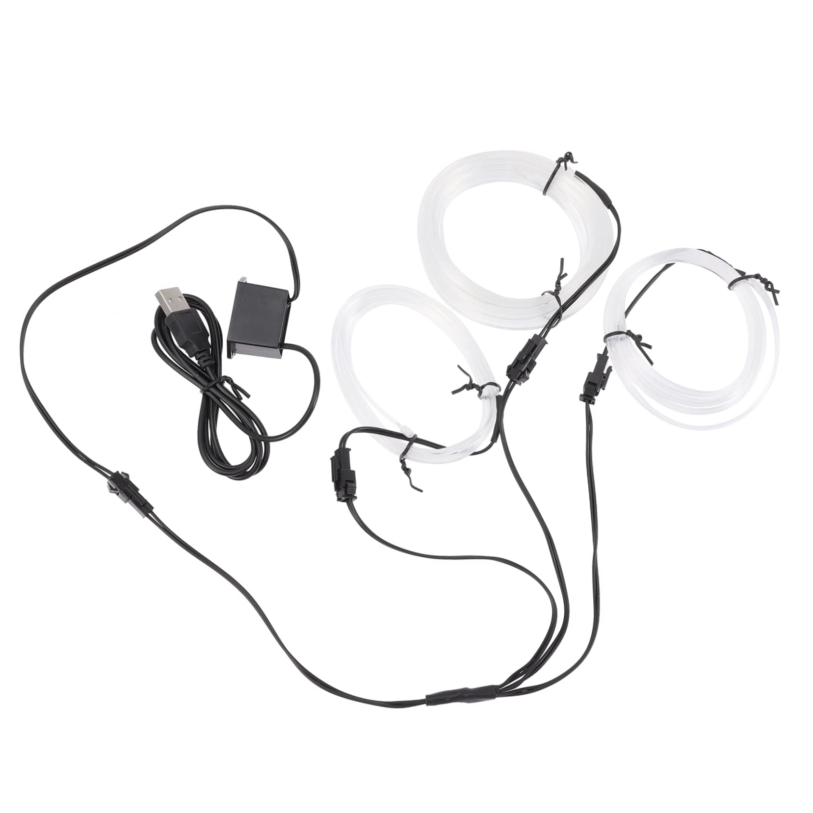 GLEAVI 2piezas Luces Led Ambientales para Interior De Automóvil Iluminación Decorativa USB Instalación Sin Daños Diseño y Consumo Ilumina Tu Experiencia De Conducción