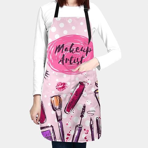 Miniatura 5 de Giwawa Delantales de peluquería para mujer, divertidos delantales de corte de pelo para salones de hogar