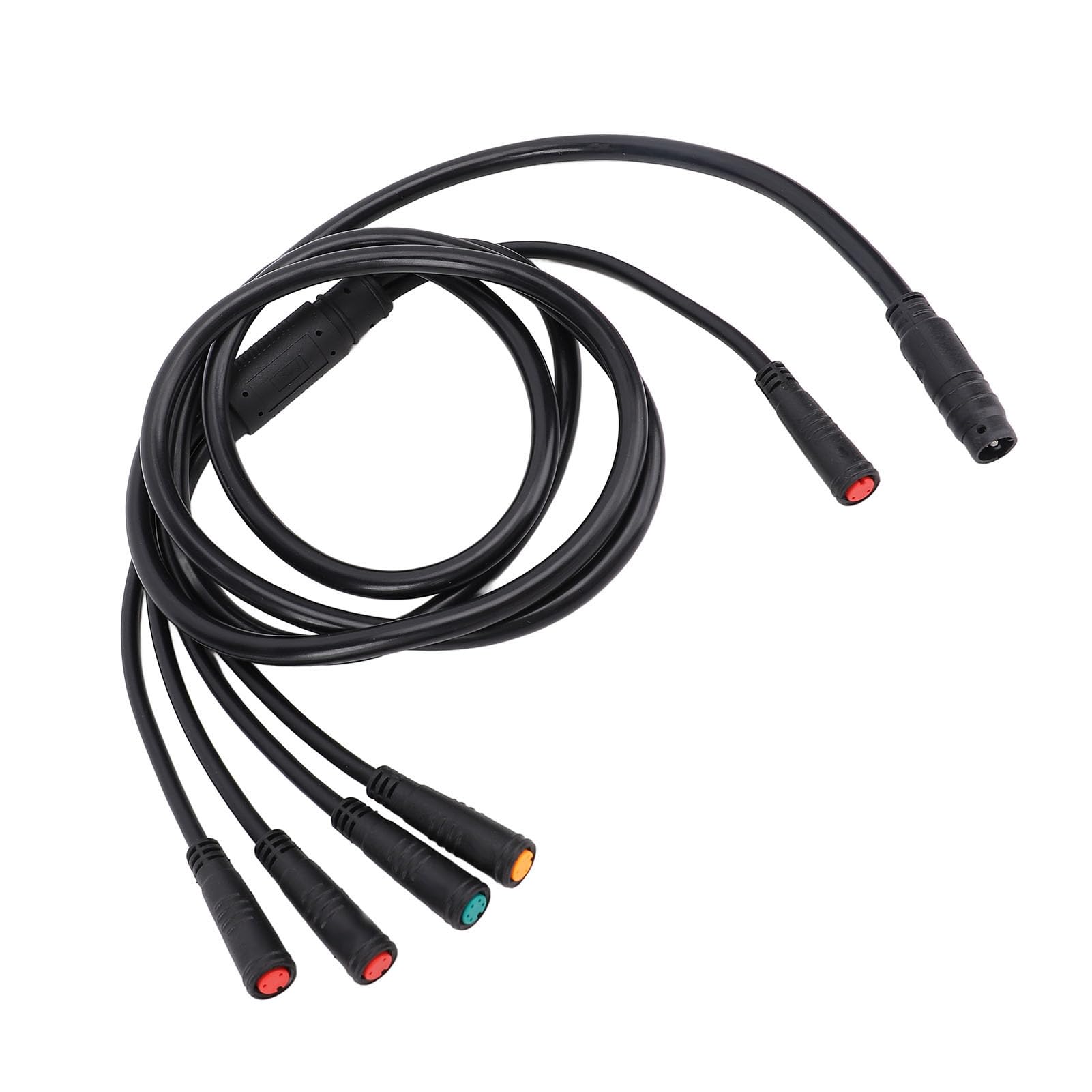 Jiawu Kontroler Sinusoidalny 30A 36V 48V 1000W Regulator Prędkości Silnika Elektrycznego Roweru, Odporny na Deszcz ze Stopu Aluminium z Kablem 5 w 1 do Akcesoriów do Modyfikacji Rowerów Górskich