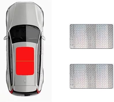 Windshield Sun Shade For Great For Wall For Haval H9 2024-2026 Car Panoramic Roof Heat Shield Window Sunshade Anti-UV Auto Sunroof Sunshade Windscreen CoverSilver