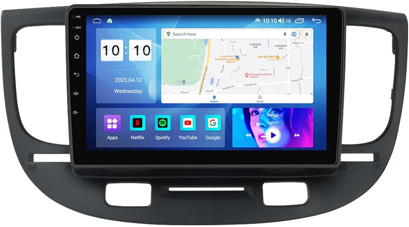 Car Stereo Radio 11.8 inches Touch Screen Android 12 for KIA RIO2 2005-2011 Support Bluetooth Car Play Split Screen 5GHz WiFi GPS Navigation