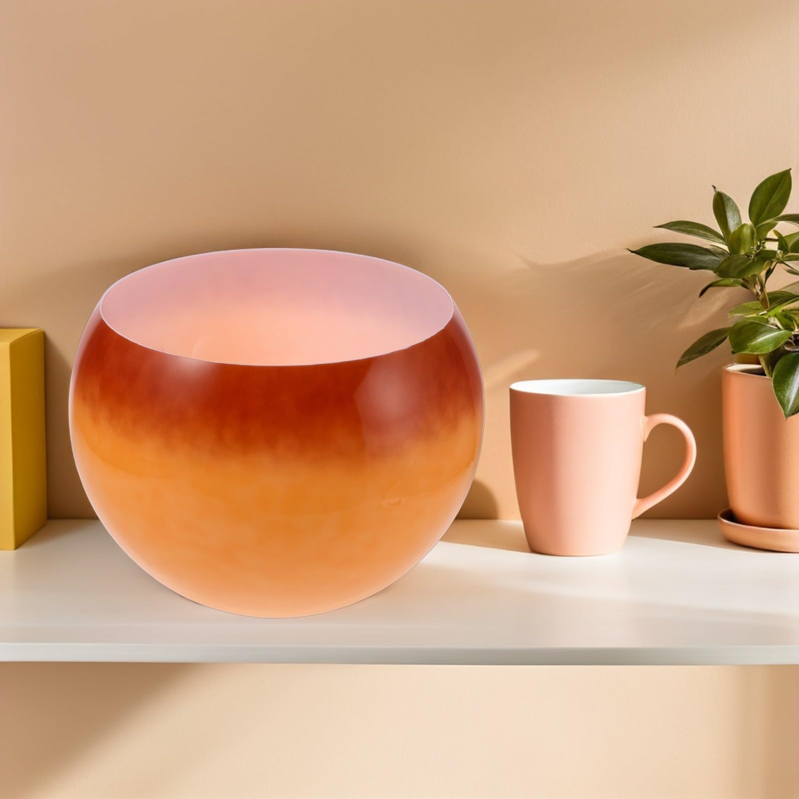 Runder Lampenschirm 25cm aus Kunststoff für Stehleuchte