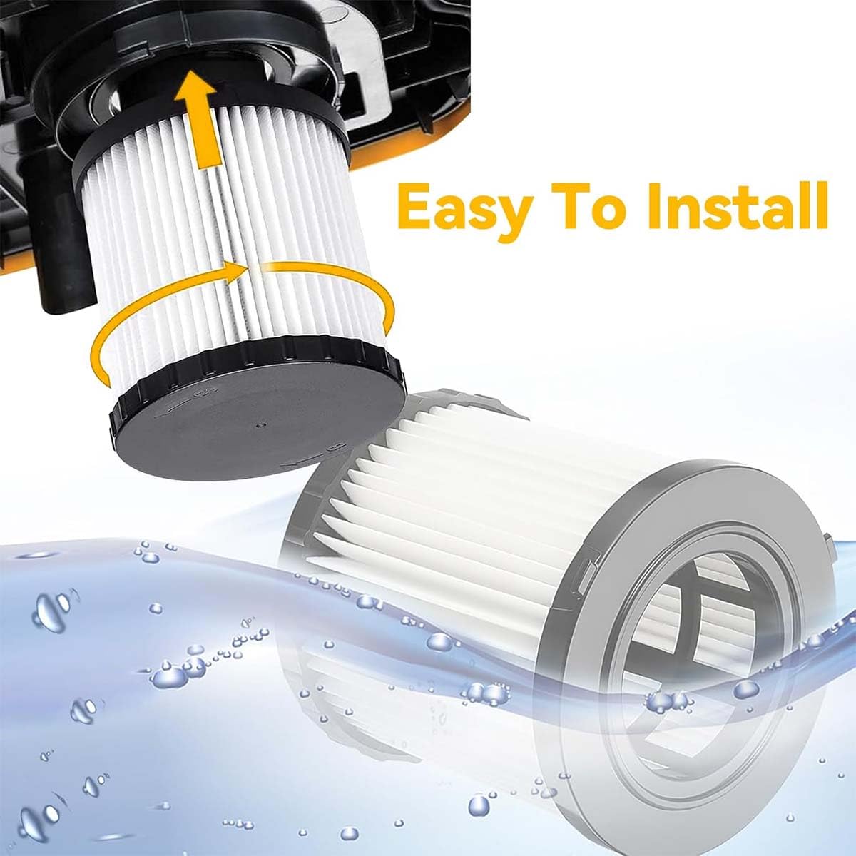 Smilefil 2 Pack DCV5801H Replacement Filters Compatible With DCV580H