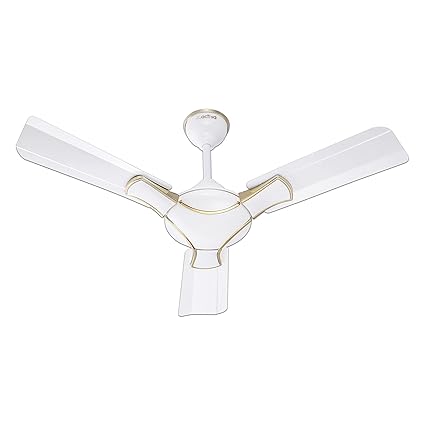 ACTIVA Corolla Pearl Ivory 650 RPM High Speed (36 Inch) 900 MM Sweep BEE Approved Anti Dust Coating Ceiling Fan with 2 Years Warranty