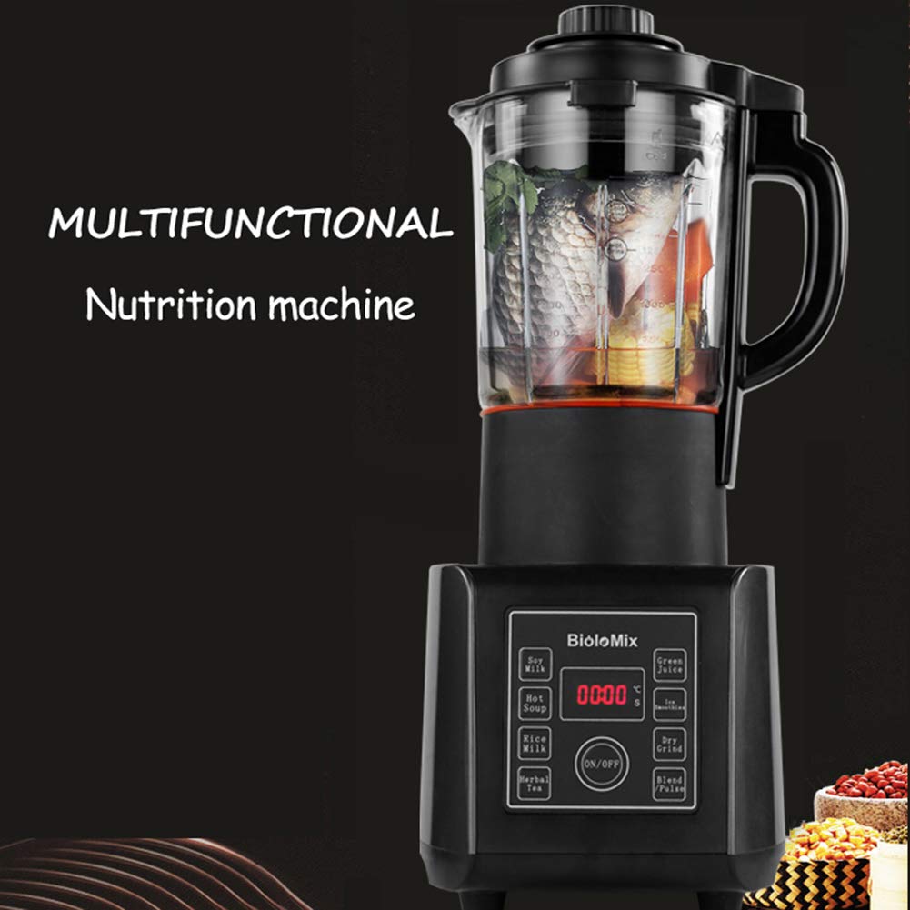 220V Frullatore Da Banco, Smoothie Maker/Mixer Jug Blenders Con Doppio Blocco Di Sicurezza, Sistema Anti Perdite, Display LCD Della Temperatura E Del Tempo, 8 Programma Automatico,220v,AU Plug