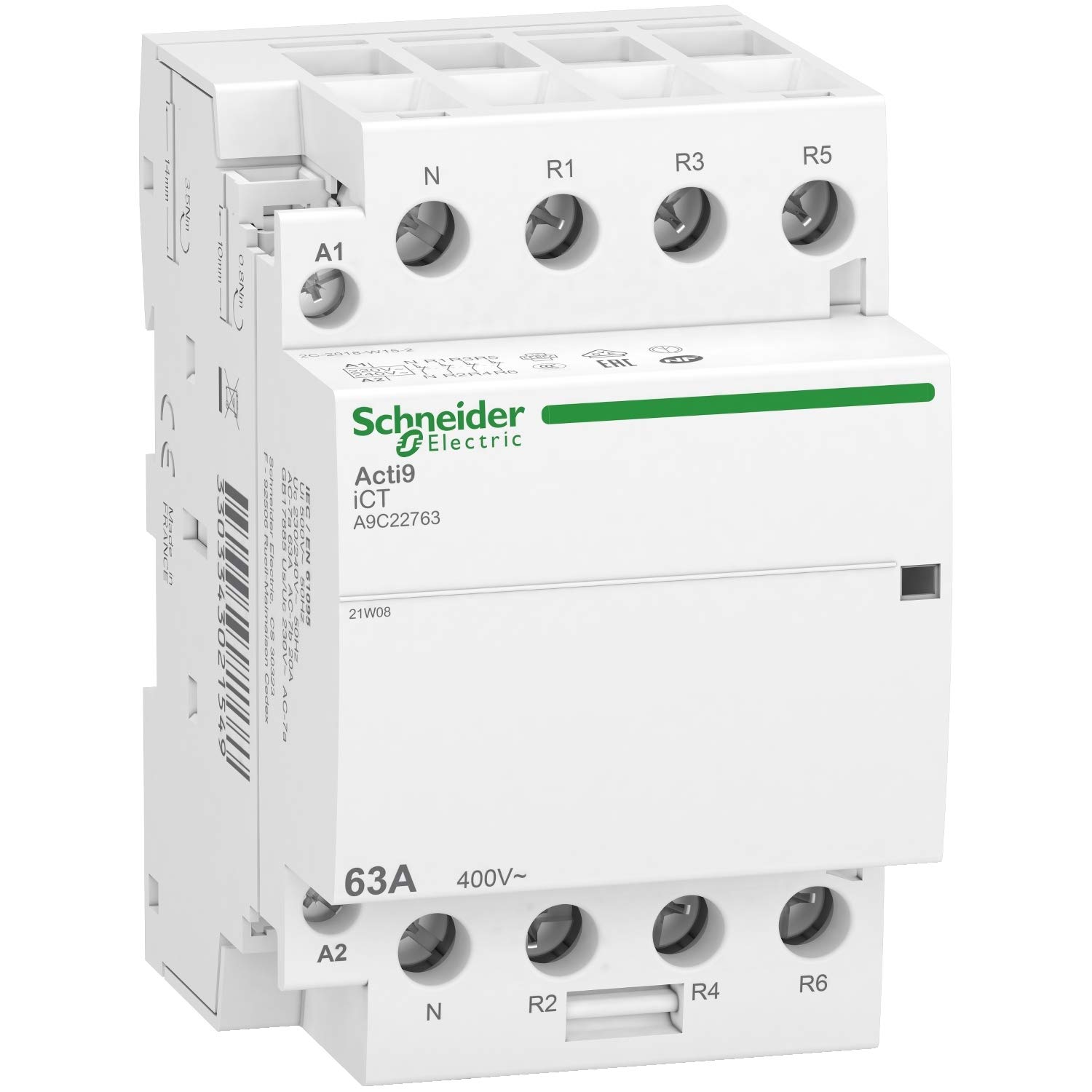 Schneider iCT 63 A 4NC LED Contacteur Acti9 Modulaire