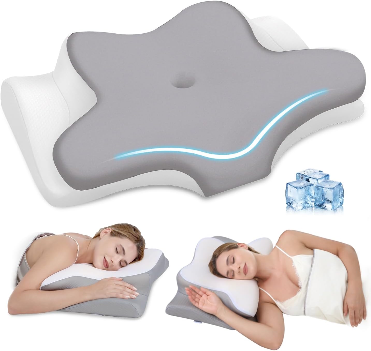 Cervical Neck Pillow, Ergonomic Memory Foam Pillow