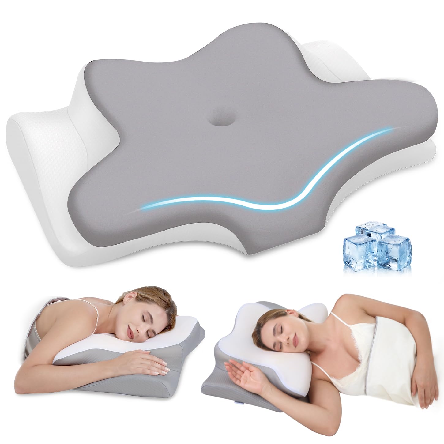 Photo 1 of Missleep Cervical Neck Pillow, Ergonomic Memory Foam