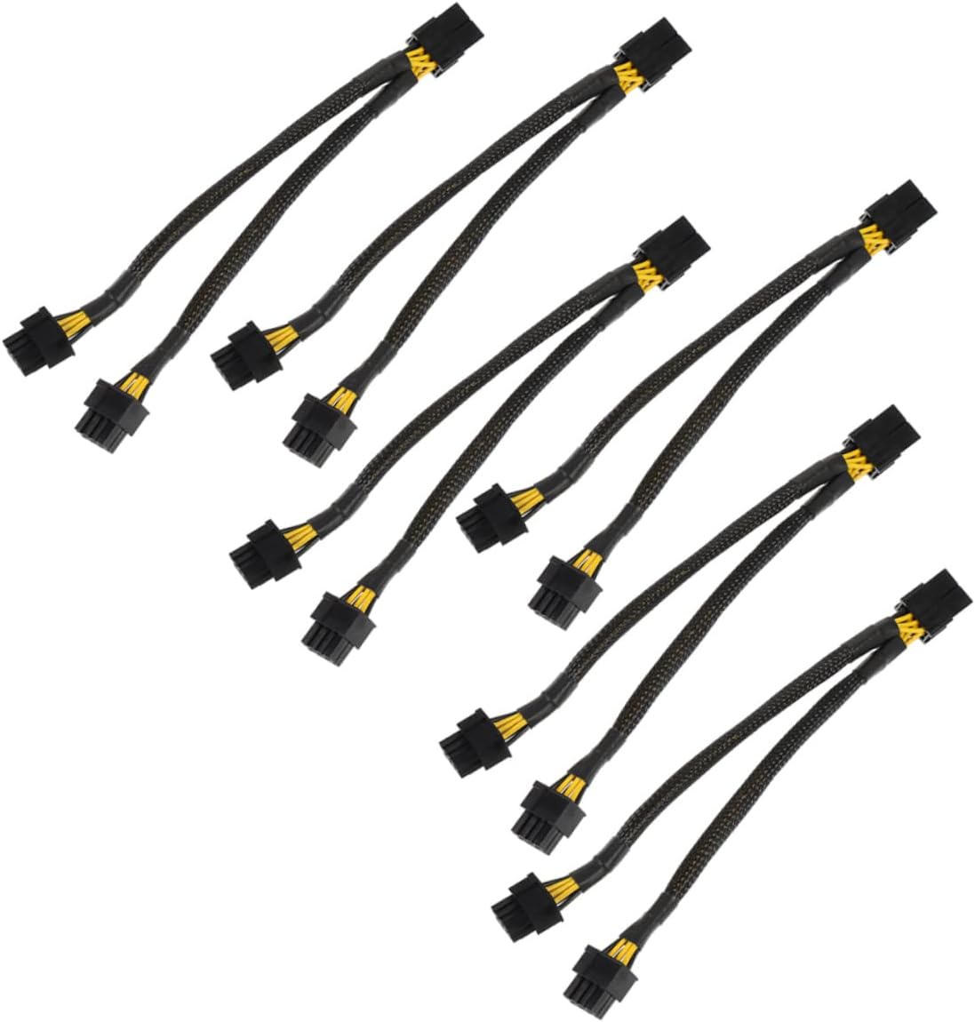 Gadpiparty 6pcs Gpu Power Supply Cable to Graphics Extension Cord for Stable Power Supply Easy Installation Compatible Graphics Cards