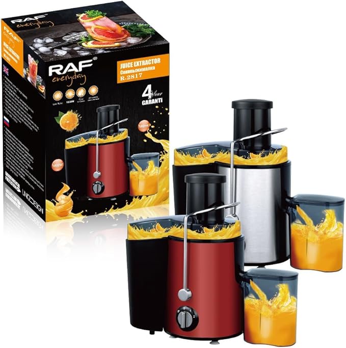 Extractor de Jugos 1000W Boca Ancha 64mm 2 Velocidades Anti-goteo miniatura 8