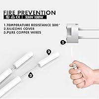 Vista 4 de Paquete de 10 enchufes de luz G4, casquillo MR16, adaptador de base de conector de alambre cerámico Letaclanic LED lámpara halógena, enchufe G4 MR16