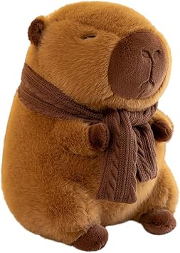 Capybara Plush Toy, 25cm Cute Capybara Teddy Toy, Soft Stuffed Capybara Toy, Realistic Capybara Stuffed Animal, Capybara Plushie Pillow Home Decoration, Capybara Toys Birthday Gift