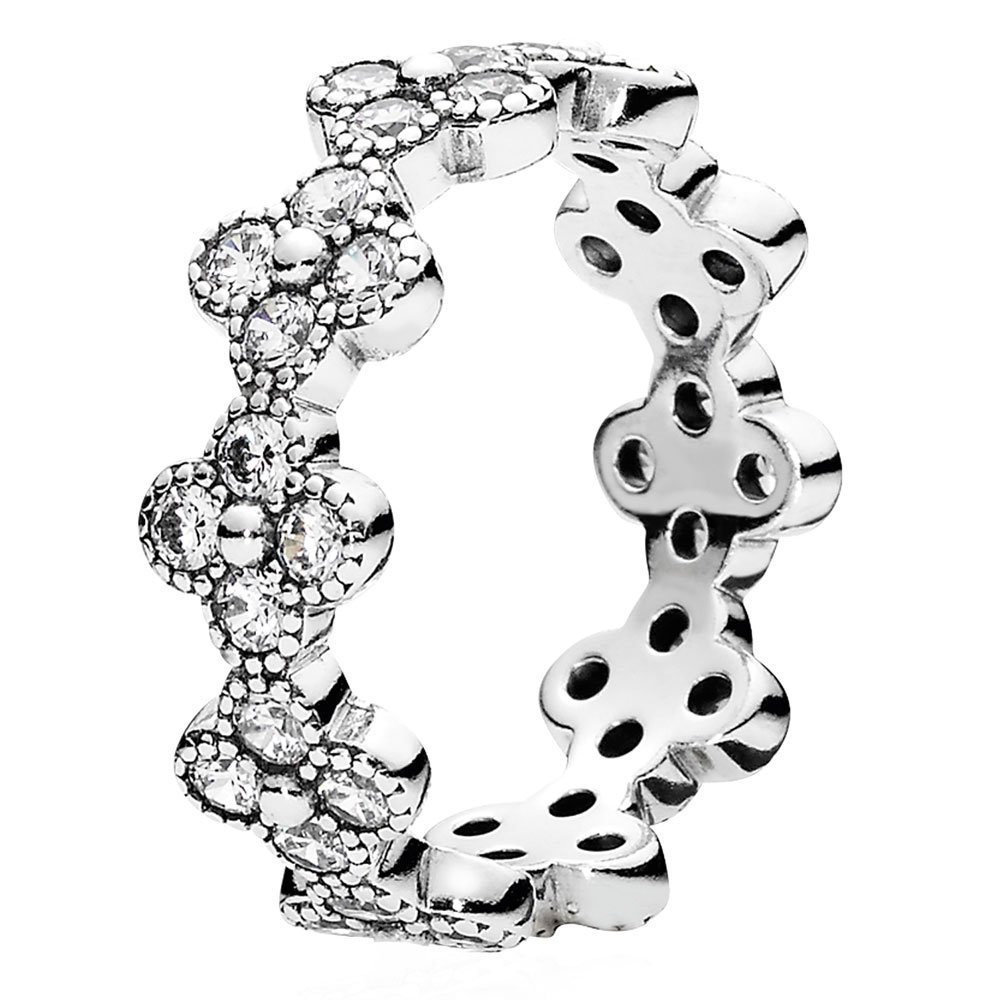 Anillo Pandora plata circon antialérgico que no mancha la piel ni pierde el brillo 3