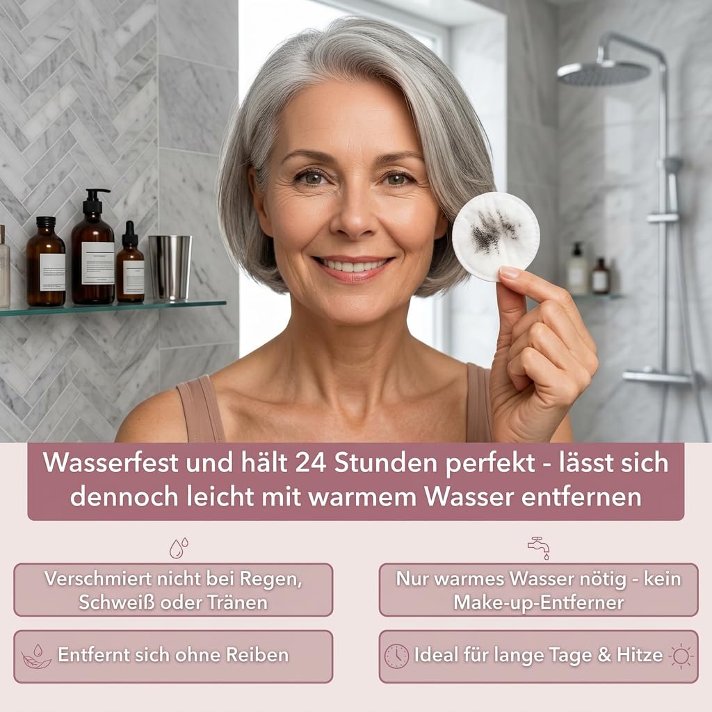 Faccelove Natürliche Mascara Definierend Schnelltrocknend Natürliches Volumen Alltag (Balm Braun*2)