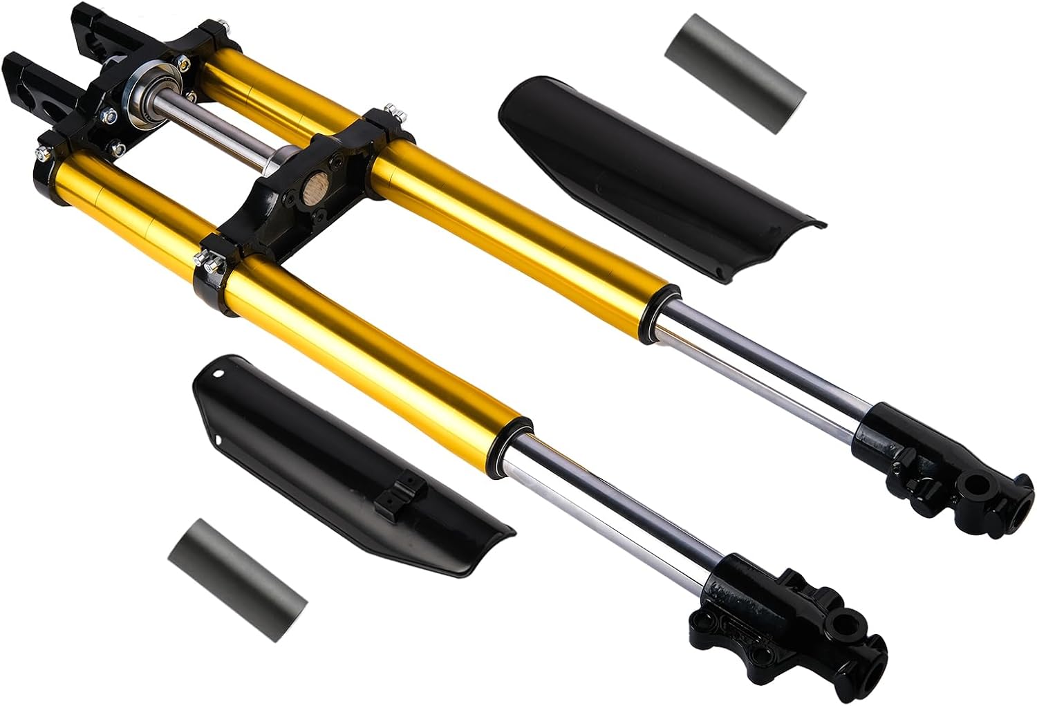 29" Pair Front Fork Shocker for 110CC 125CC Dirt Pit Bike, Complete 45/48mm Front Forks and Triple Clamp Handlebar Riser Set Fit For Dirt Pit Pro Trail Bike 110cc 125cc 150cc