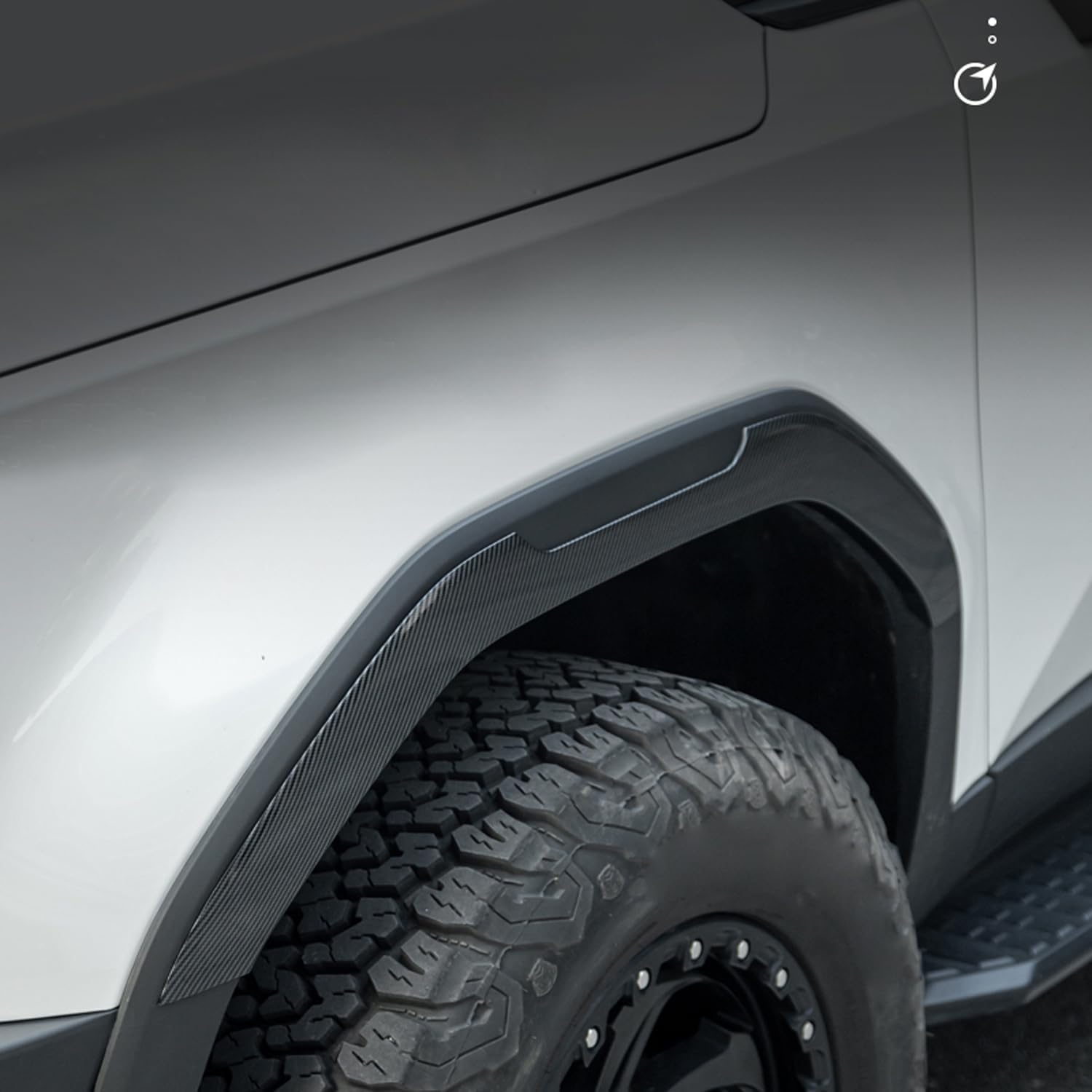 ITrims Car Accessories for Toyota Land Cruiser 2024 2025 2026 Fender Flares Cover Exterior Front Rear Fender Flares Wheel Arch Extension Cover Trim ABS 6PCS (Carbon Fiber)