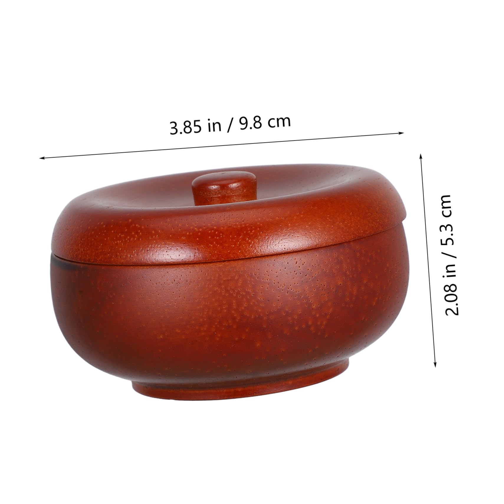 OUNONA Men's Shaving Bowl Wooden Shaving Soap Dish Lid Cream Bowl for Barber Cup