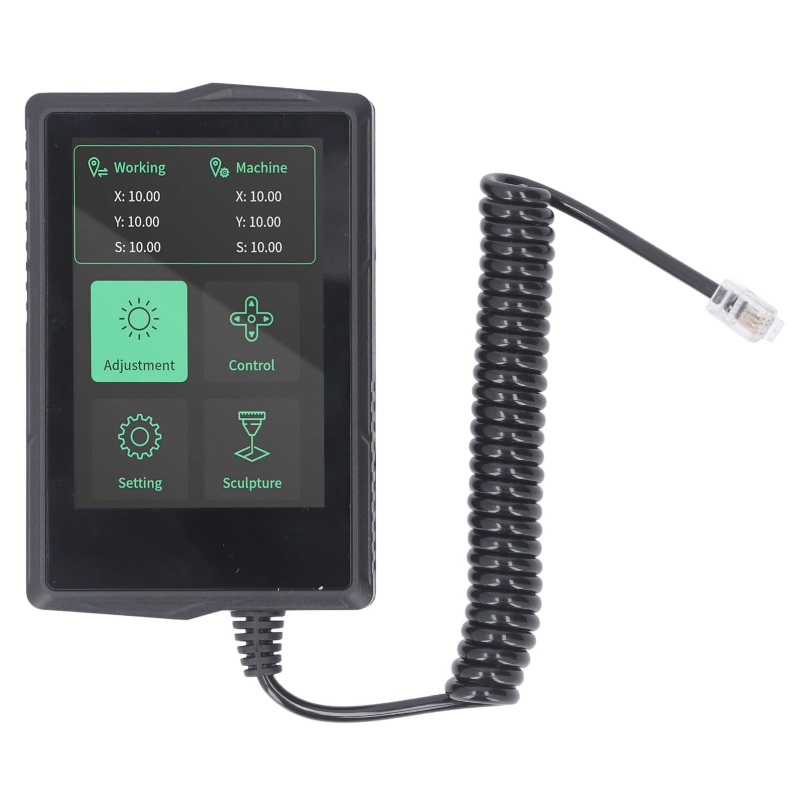 Luocute Schermo di Controllo Touch Offline a Colori Portatile Offline da 3,5 Pollici, Risposta Sensibile Alle Letture Chiare, per Macchina per Incidere CNC TTS55 PRO TTS10 PRO