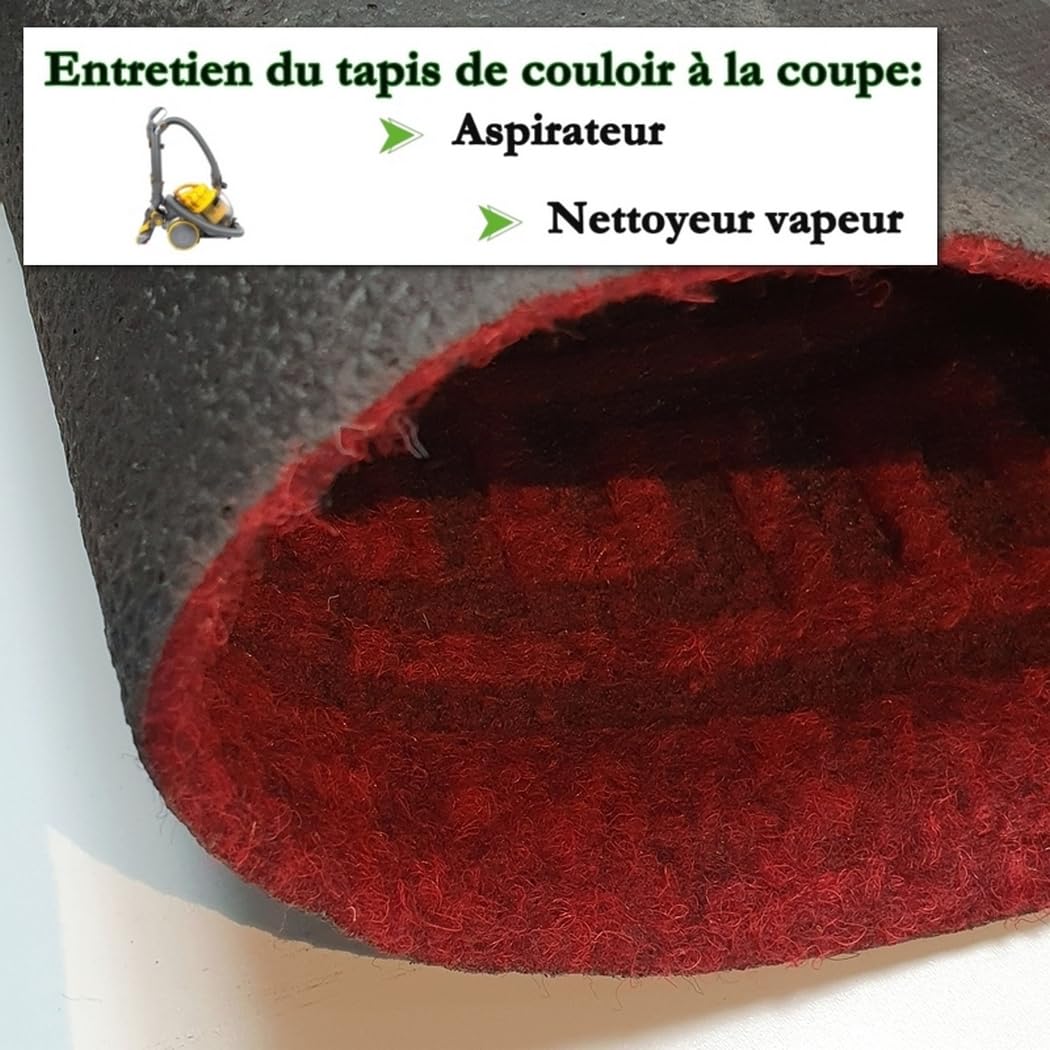 MadeInNature Tapis de Couloir et de Passage Malaga, Tapis résistant et antidérapant, Tapis Idéal pour Cuisine, Entrée, Bain, Largeur 66 cm, Plusieurs Couleurs et Dimensions (700cm, Bleu