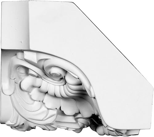 Miniatura 3 de Endurathane Carrillo Moldeado de corona de concha interior de esquina, 7 18 pulgadas de alto x 7 38 pulgadas de largo x 10 18 pulgadas de alto,