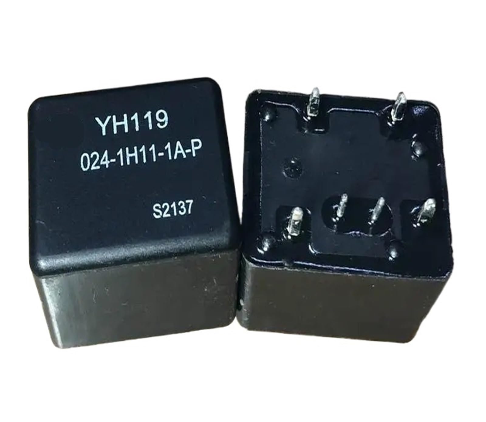 Relé de 6 pines con alta capacidad de conmutación de 24V y paso de 11mm YH119