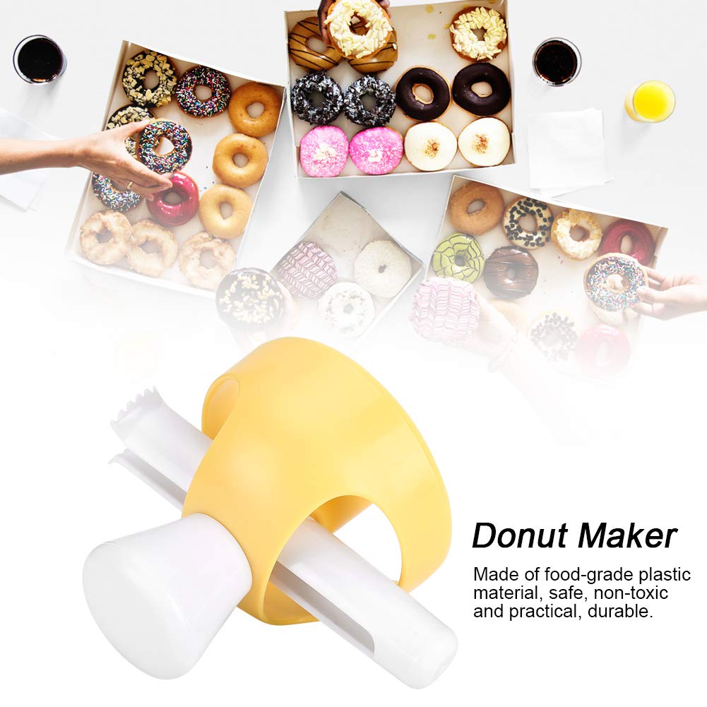 Donut Maker, 2 Set Donut Cutter Maker Doughnut Cake Maker Molds with Dipping Plier Donut Mould Maker for Baking DIY Donut Cake