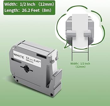 Greateam M-K231 M-K231s MK231 12mm White Compatible with
