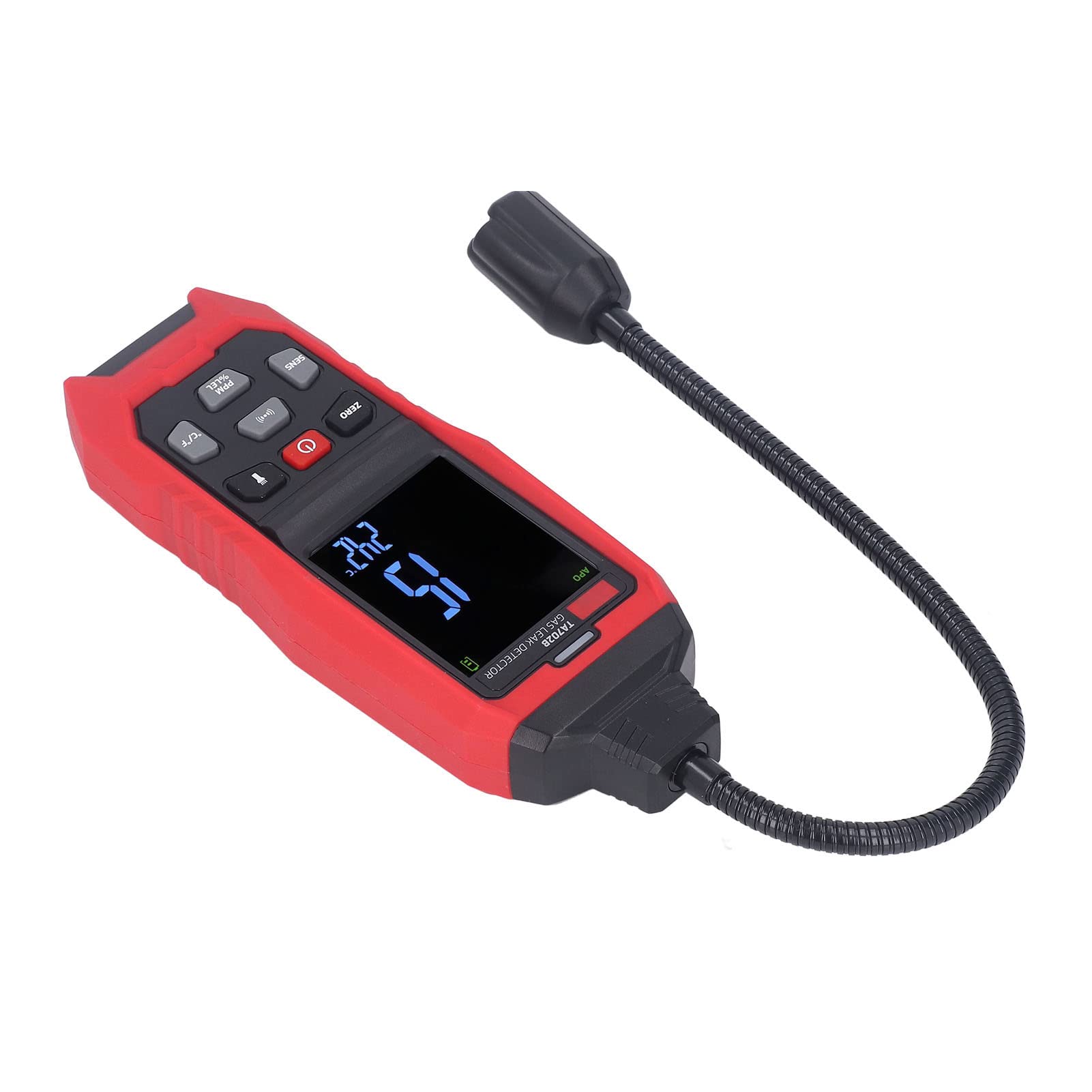 Rilevatore di Perdite di Gas, Rilevatore di Perdite di Gas Combustibile 0 9999PPM con Sniffer di Portatile e Allarme Sonoro Leggero per Rilevamento di Metano Propano Domestico