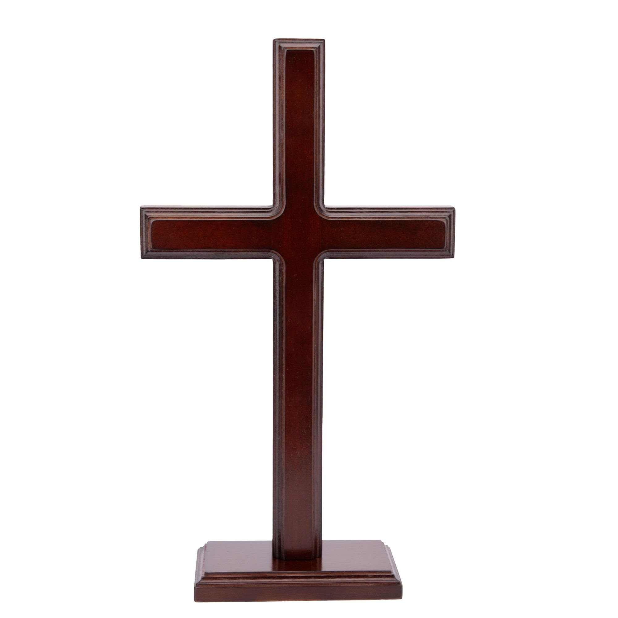 Texphw Handmade Wooden Wall Cross, Catholic Hanging Crosses for Wall Decor, Christians Spiritual Religious Cross Gifts for Christmas Church Home Room