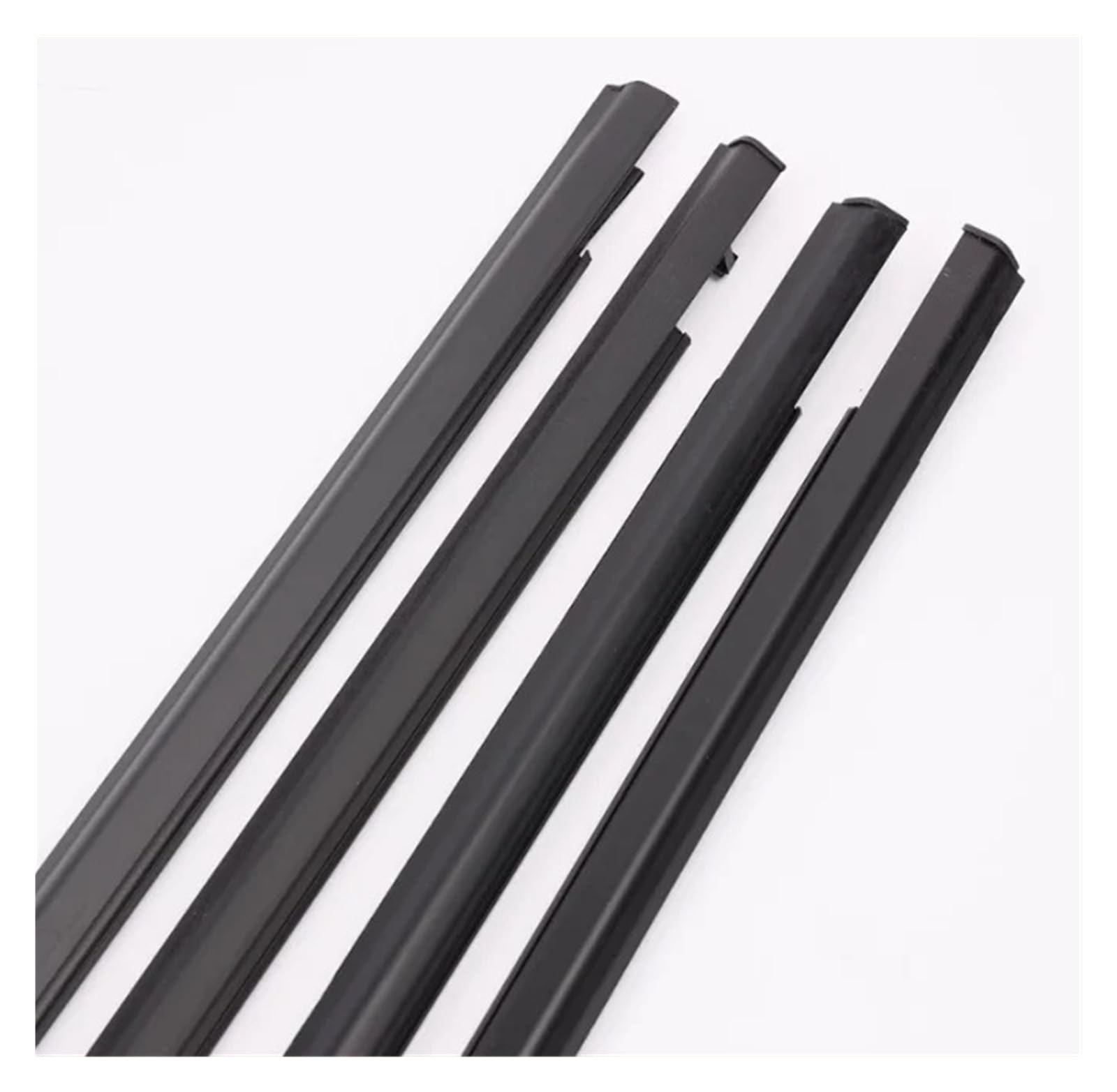 4pcs Door Weatherstrip Belt Seal Window Moulding Trim Set Compatible with Toyota Corolla 07-13(Black)