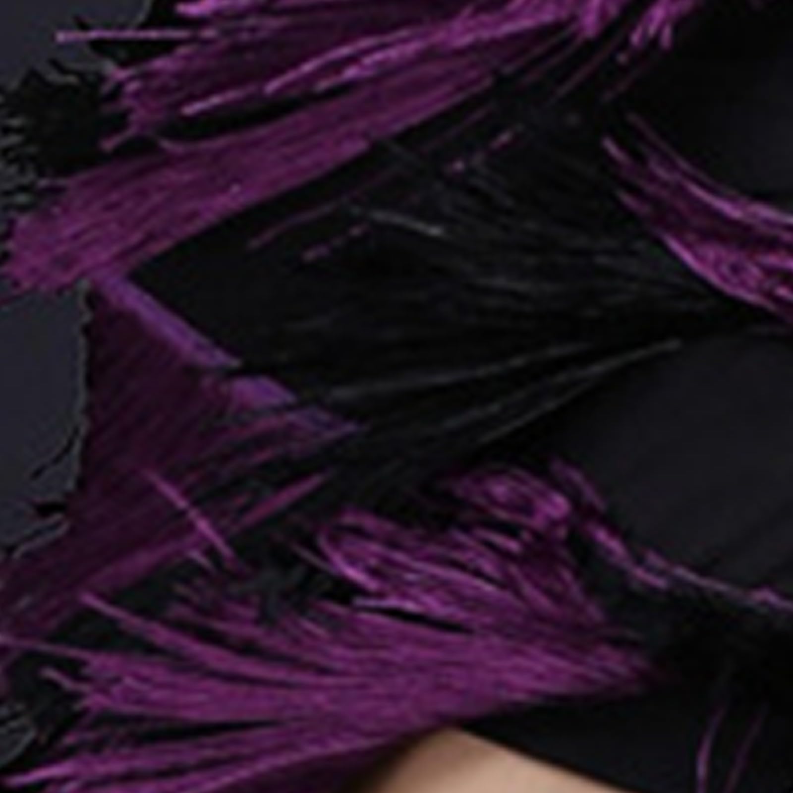 Generisch Abiti Elegante Elegante Abito da palcoscenico con nappe per balli latini - Abbigliamento da ballo con frange festive per spettacoli Team Show