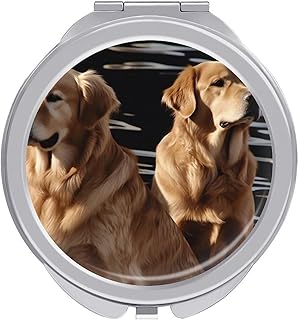 Makeup Mirror Golden Retrievers Vanity Mirror...
