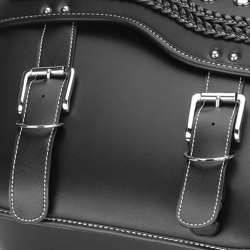Borse Da Sella Moto Impermeabili – Borse Laterali Universali Per Viaggi, Attrezzi O Crociere, In Pelle PU Resistente - copertina