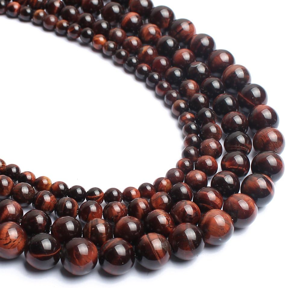 Natural Red Tiger Eye Gemstone Round Loose Beads for Jewelry Making 15inches 10mm Beads red tiger eye 10mm